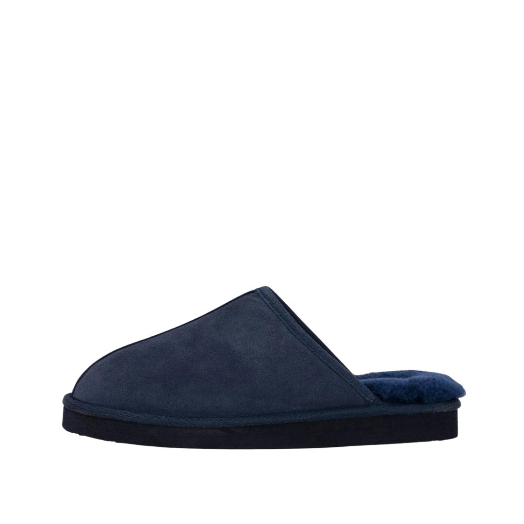 MAX NAVY SHEEPSKIN MULE